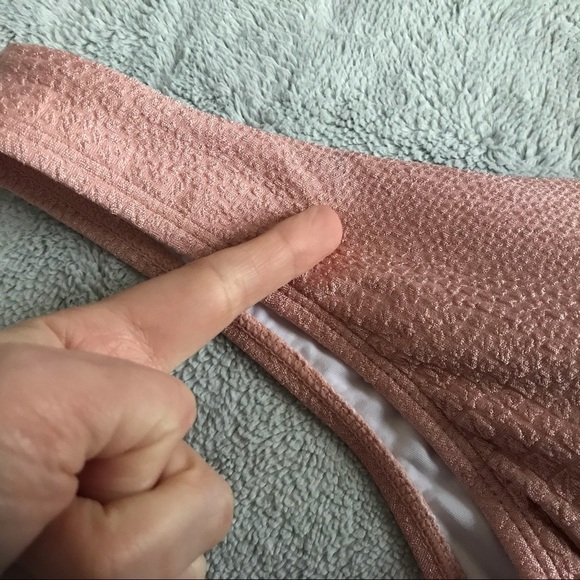 NWT Cupshe Sweet Love Lace-Up One-Piece Swimsuit L - Picture 8 of 12